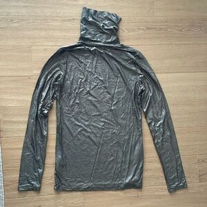 Metallic Gray Women's Top